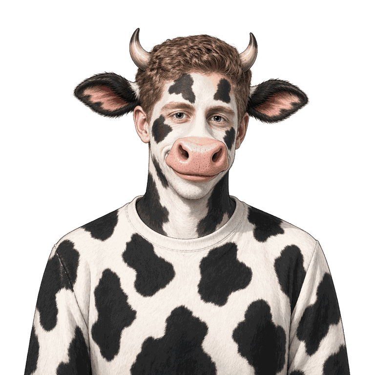 Ryan as a cow